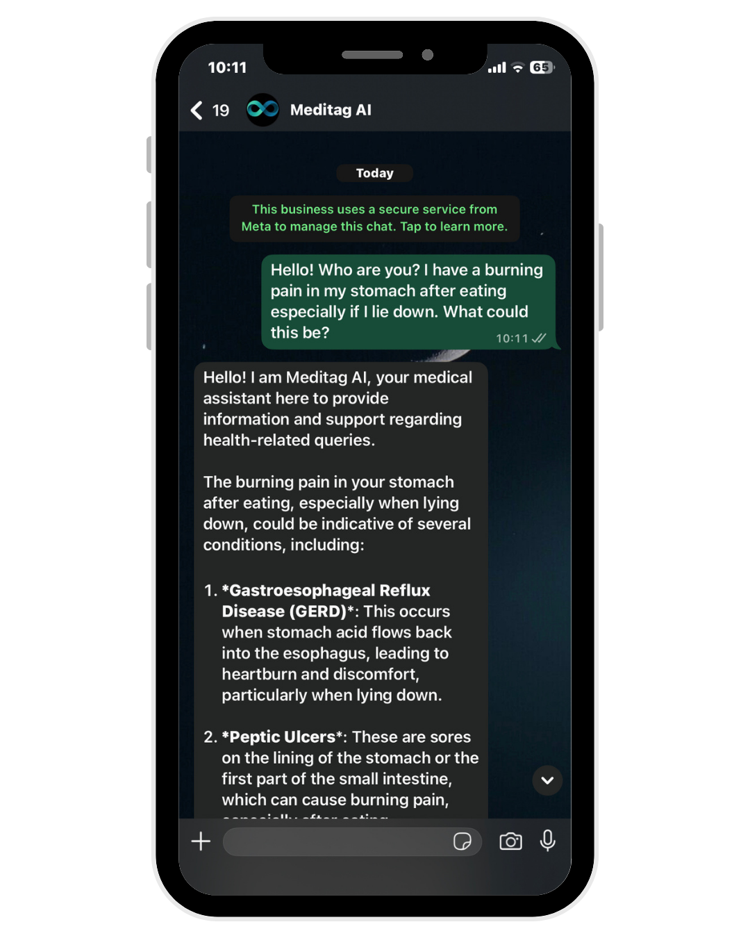 Meditag AI WhatsApp Chatbot